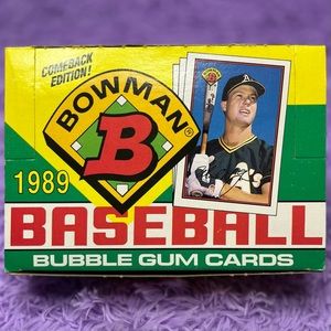 1989 BOWMAN Baseball Cards EMPTY Display Box
